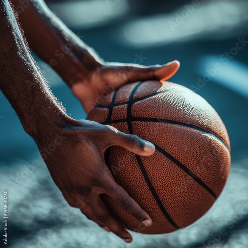 Dynamic basketball action urban court sports photography evening light close-up athleticism in motion