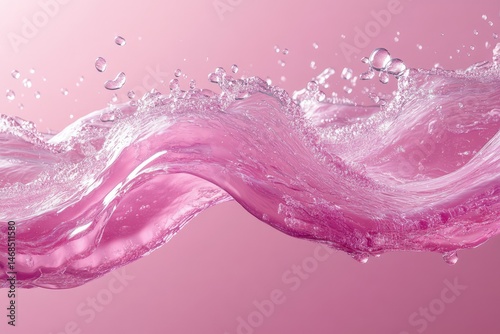 Pink water waves