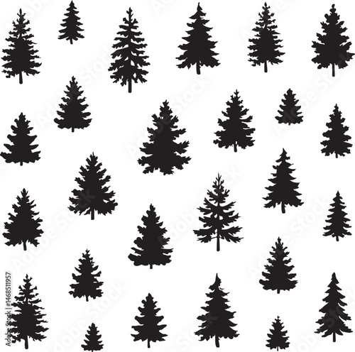 Tall Pine Tree in Forest Silhouette

Lone Pine on Mountain Vector Scene

Minimal Evergreen Tree Design

Rustic Pine Tree Line Art

Winter Pine Tree Silhouette