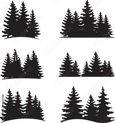 Tall Pine Tree in Forest Silhouette

Lone Pine on Mountain Vector Scene

Minimal Evergreen Tree Design

Rustic Pine Tree Line Art

Winter Pine Tree Silhouette
