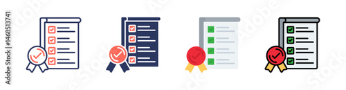Regulation Multi Style Icon Set Vector 