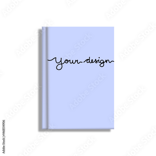 Book a5 book mockup illustration 