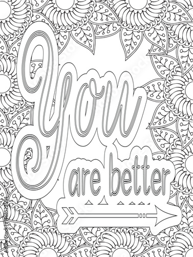 Stress Relief Coloring Pages - Adult. Motivational Swear Words Coloring Pages.

