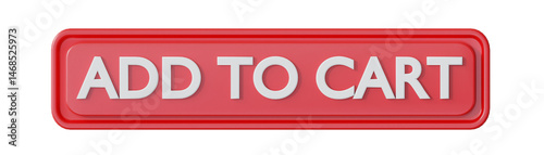 3D Add To Cart Red Button