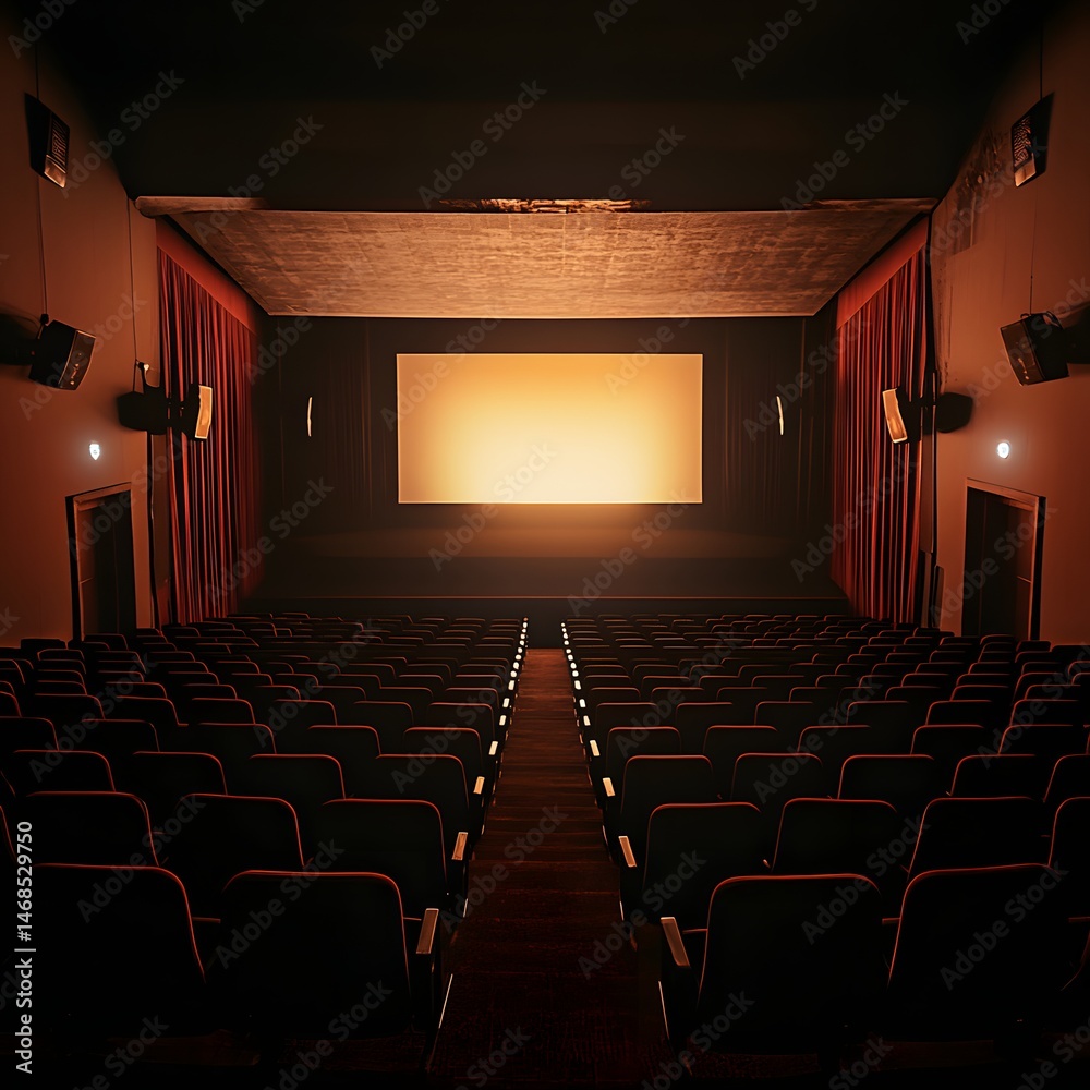 Fototapeta premium Empty movie theater