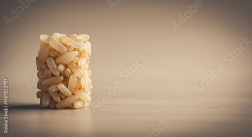 Pile of Rice in Warm Tones