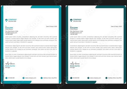 letterhead flyer corporate official minimal creative abstract professional informative newsletter magazine poster brochure design with logo 