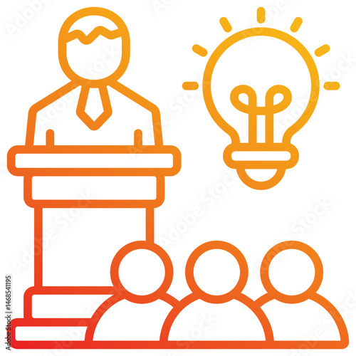 Motivational Speech Icon