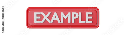 3D Example Red Button