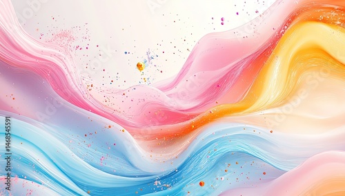 Abstract fluid colors, dynamic flow