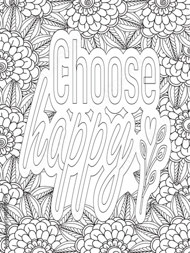 Stress Relief Coloring Pages - Adult. Motivational Swear Words Coloring Pages.