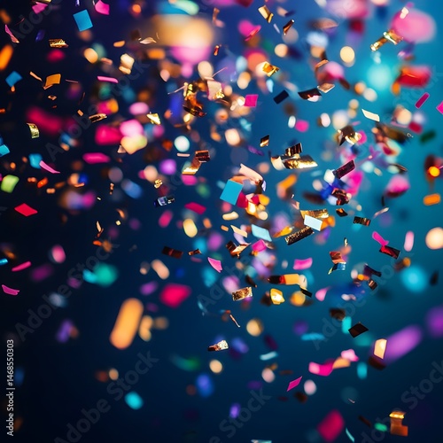 Colorful confetti celebration