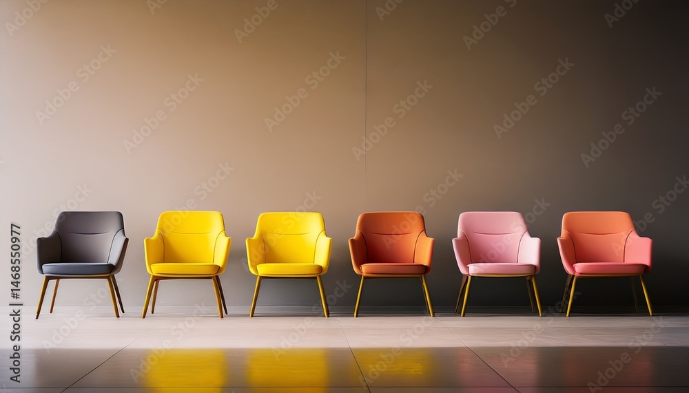 Obraz premium two chairs in the waiting room