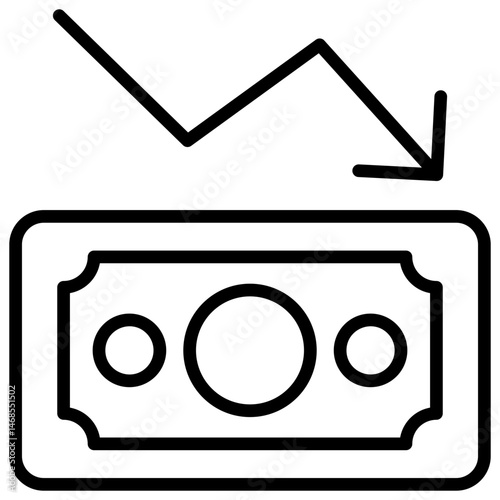 Deflation Outline Icon