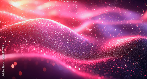 Vortex of digital abstract elements with dynamic fractal arms spiraling outward in neon cyan and magenta, spinning across a shadowed field to evoke the hypnotic pulse of cyberspace currents background