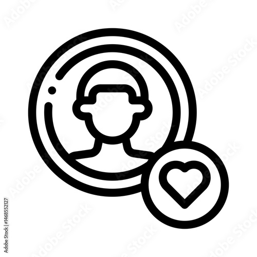 online community line icon