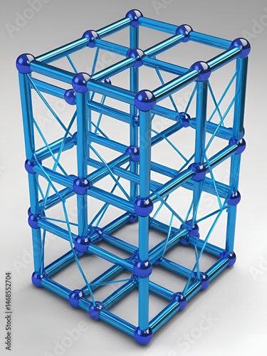 Illustration of ionic bonding and lattice structure