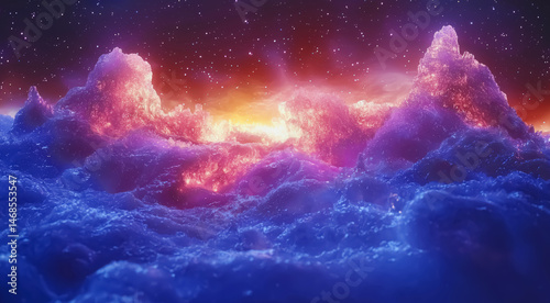 Winter aurora display featuring shifting icicle hues of emerald and violet dancing across a frosted Arctic sky, softly illuminating drifting snowfields below background jpg