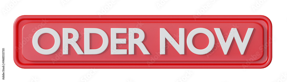 3D Order Now Red Button 3D Order Now Red Button