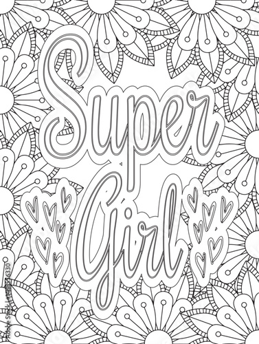 Stress Relief Coloring Pages - Adult. Motivational Swear Words Coloring Pages.