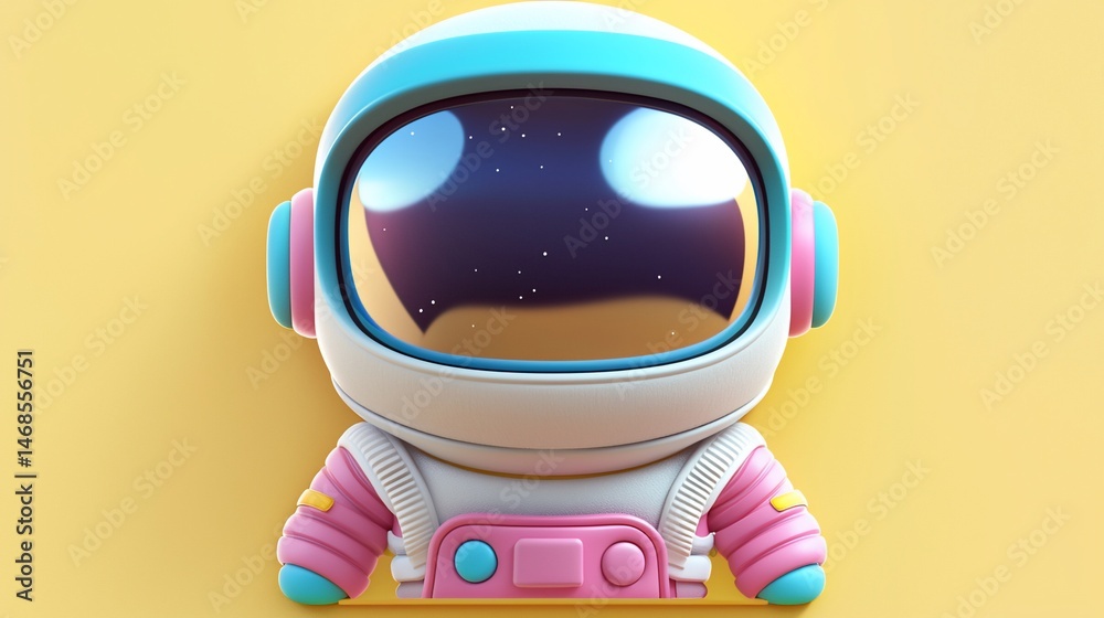 custom made wallpaper toronto digitalCute astronaut, pastel colors, studio shot