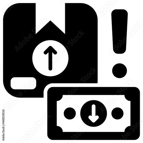 Hyperinflation Glyph Icon