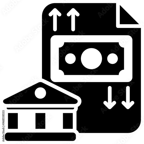 Devaluation Glyph Icon