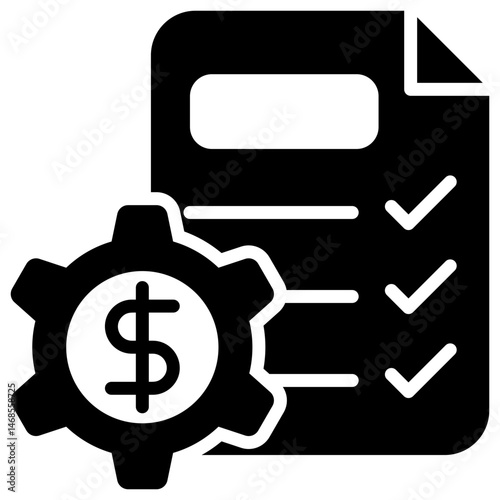 Monetary Policy Glyph Icon