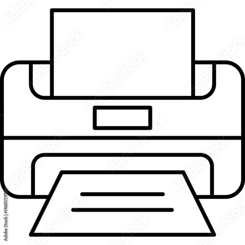 Outline Printer Icon