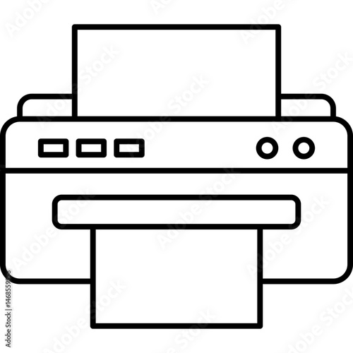 Outline Printer Icon