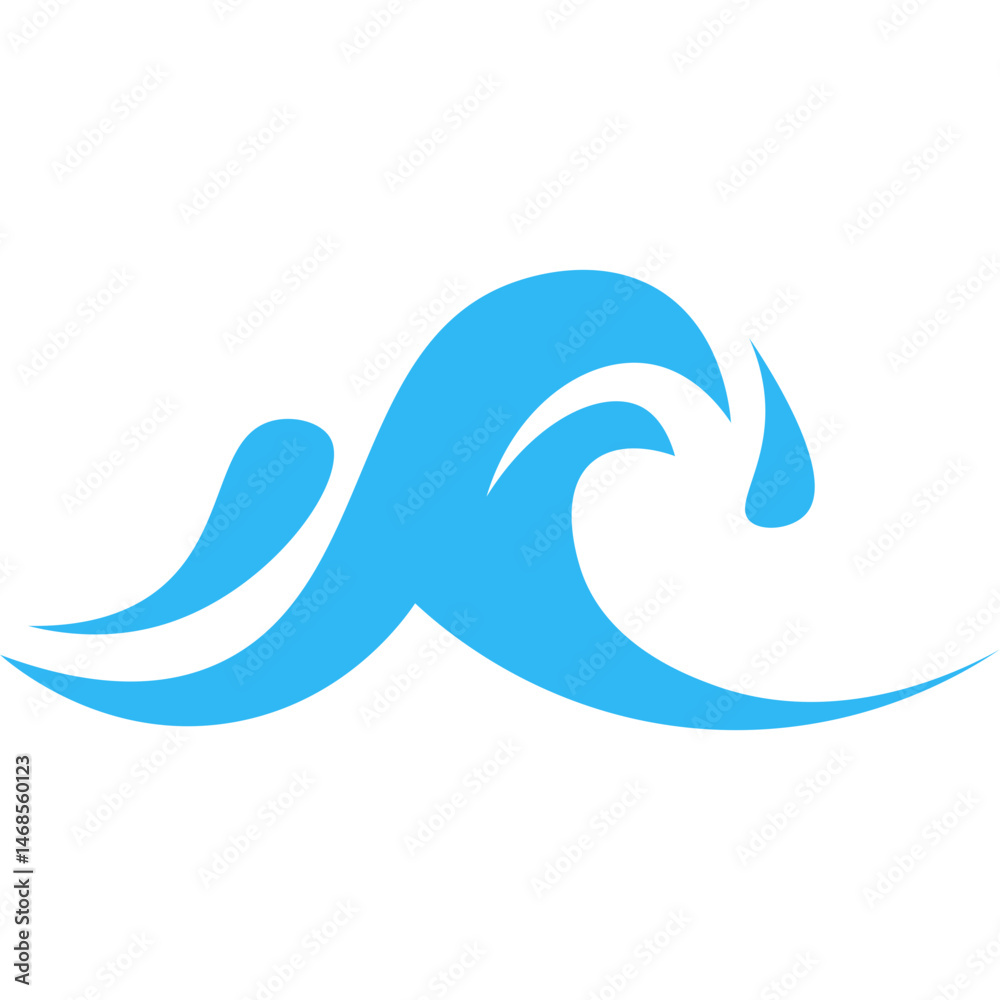 Obraz premium Simple Wave Line