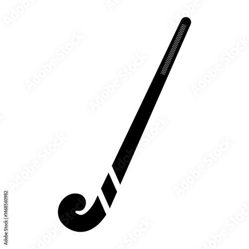 Minimalist Field Hockey Stick Vector Design