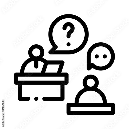 interview line icon