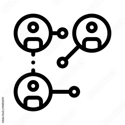 networking line icon