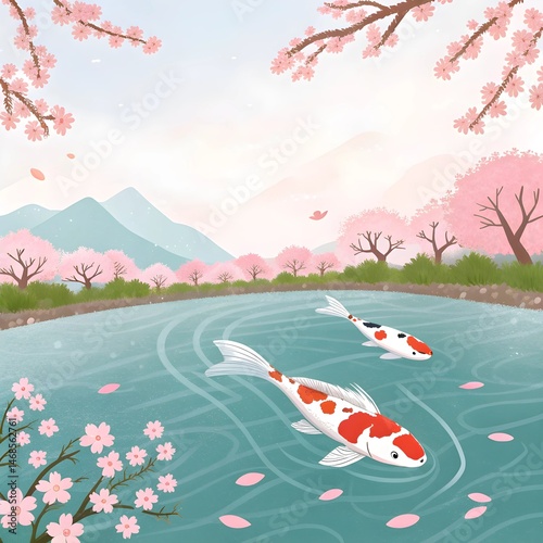 harmoni-koi-di-lautan-sakura