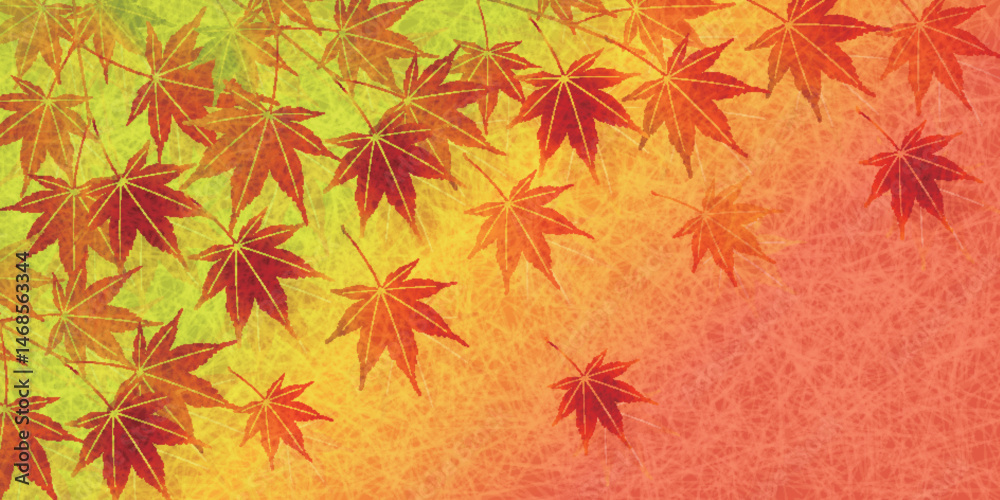 Fototapeta premium 紅葉 もみじ 秋 背景 