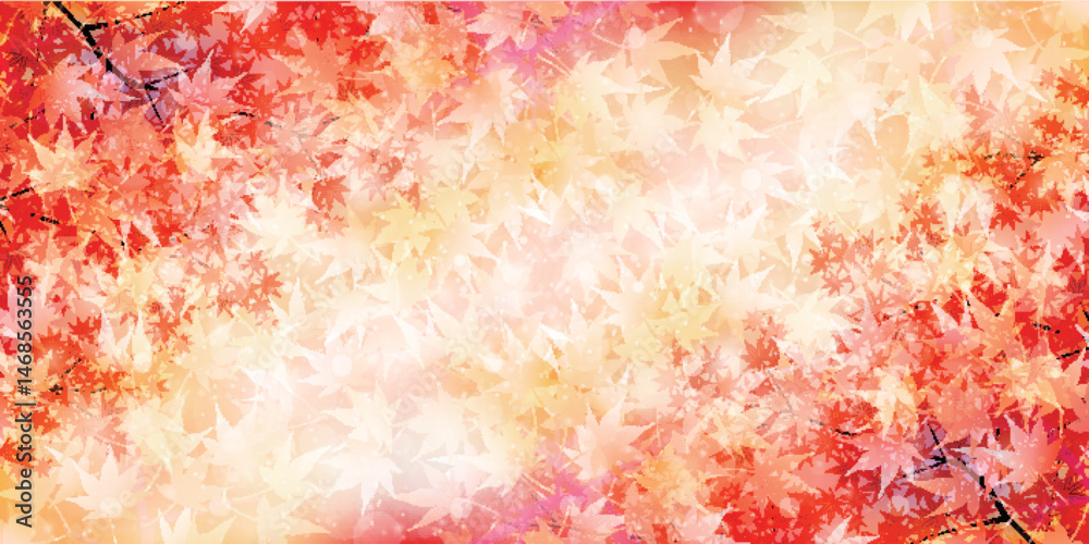 Fototapeta premium 紅葉 もみじ 秋 背景 