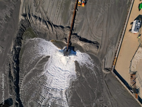 Dredge pumping sand onto Beach
North Wildwood, New Jersey