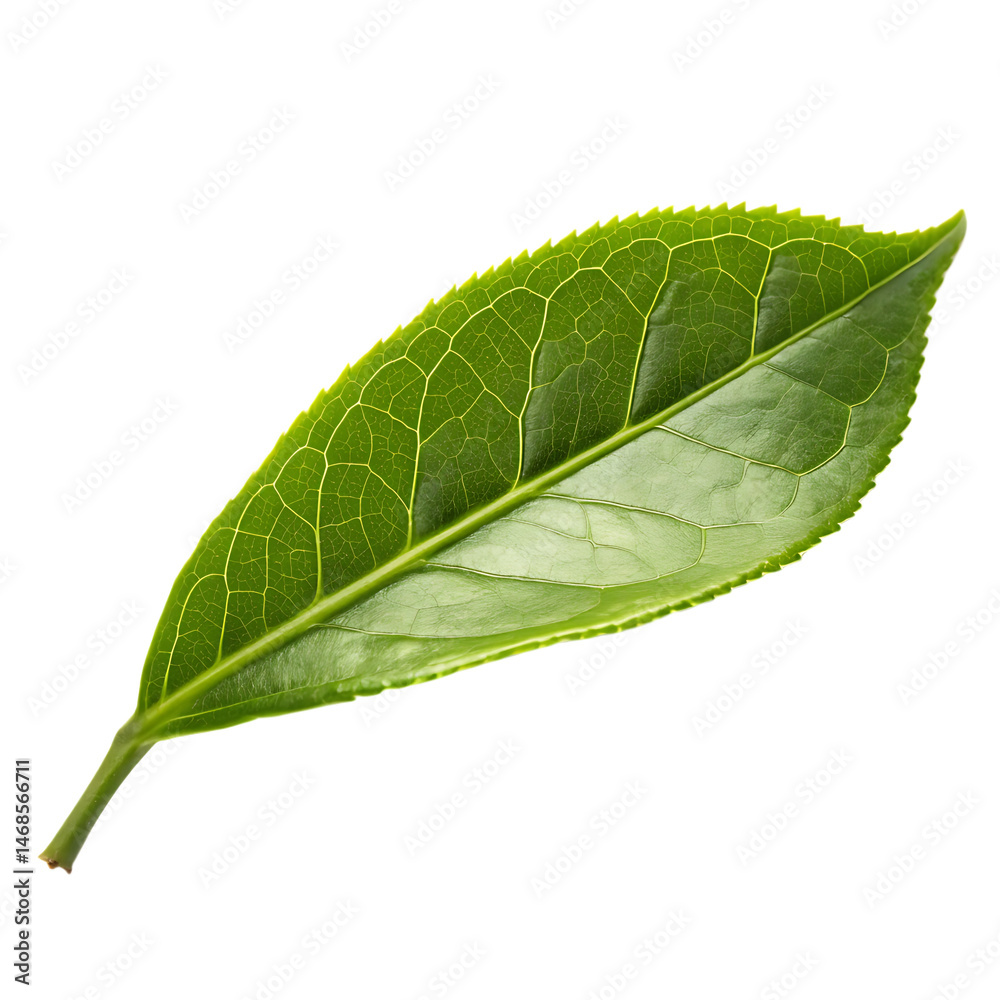 Obraz premium Tea leaf isolated on a transparent background