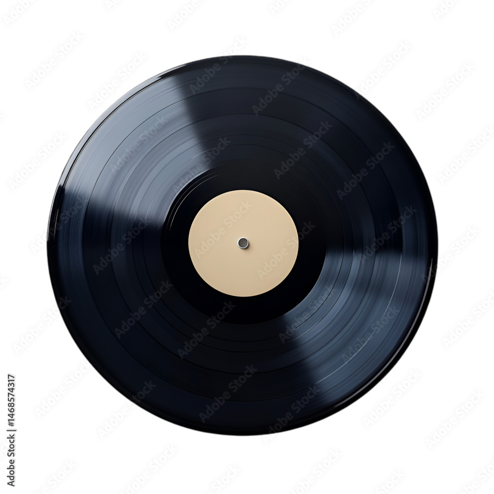 Obraz premium Vinyl Record Dark Background Music Nostalgia