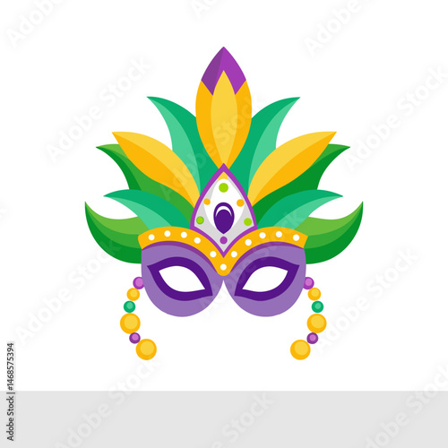  Colorful Mardi Gras Mask