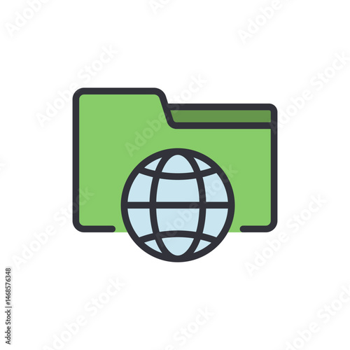 Global Data Management in a Digital Folder System for Organized Information