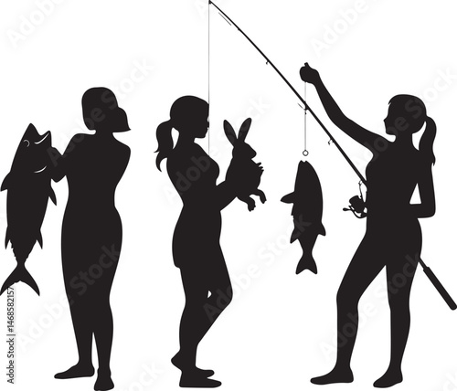 Fisherman Casting Line Silhouette

Big Catch – Fish on Hook Vector

Boat Fishing Adventure Silhouette Scene

Spearfisher in Action Silhouette Art

Lake Fishing Moment Vector Design