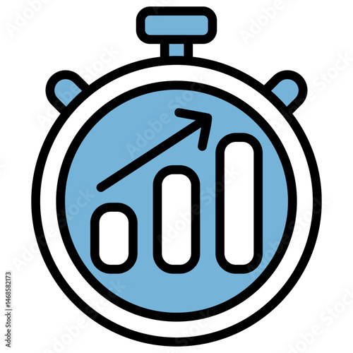 Productivity Blue Black Icon