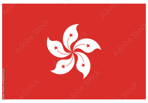 Hong Kong flag vector
