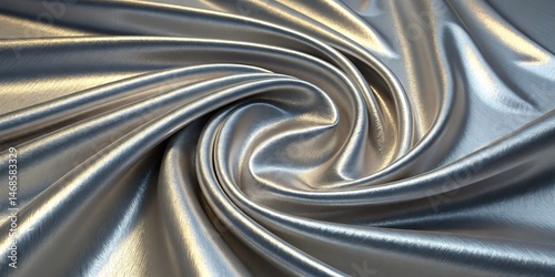Swirling Silver Fabric, Abs...
