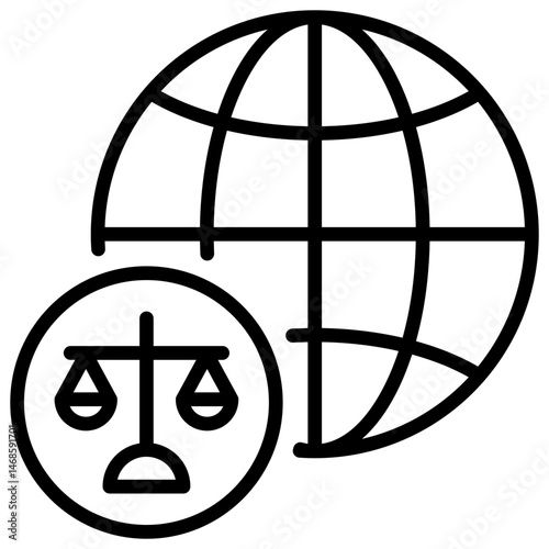 Antitrust Outline Icon