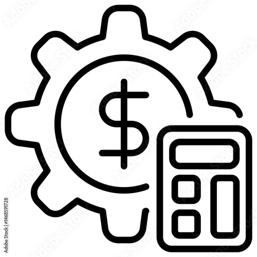 Price Control Outline Icon