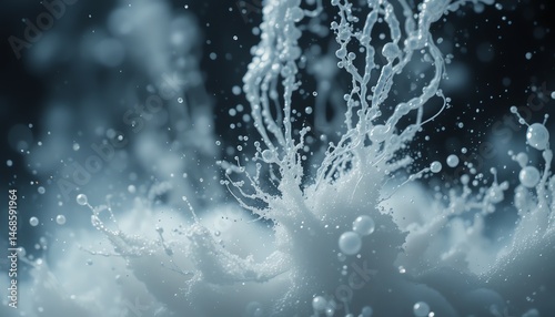 Abstract Laboratory Fluid Splash in 4K