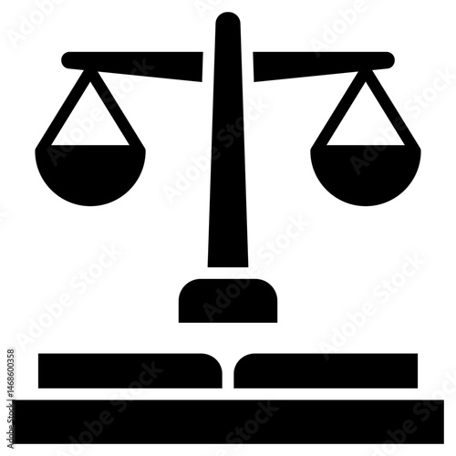 Law Glyph Icon